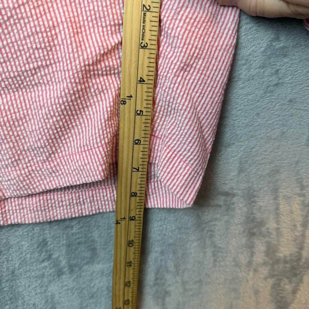Trunks Surf‎ & Swim Co Swim Trunks Mens Seersucker XXL Pink Striped Preppy